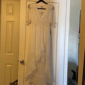 Brand New Express White high low dress